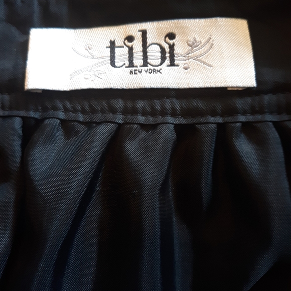 Tibi black plaid wool skirt sz 6 small *X - Picture 4 of 6